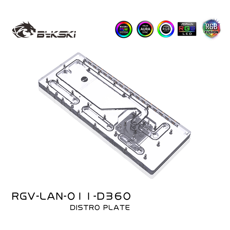 BYKSKI Distro Plate Acrylic Bo - огляд і ціна Distro Plate Ddc Pump Combo