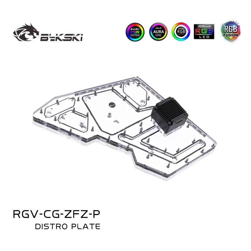 BYKSKI RGV-CG-ZFZ-P Acrylic Bo - огляд і ціна Distro Plate Ddc Pump Combo